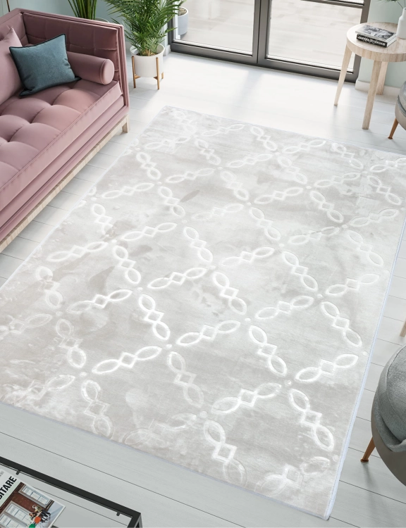 e-floor Dywan Glamour 160x220cm Geometryczny Szary