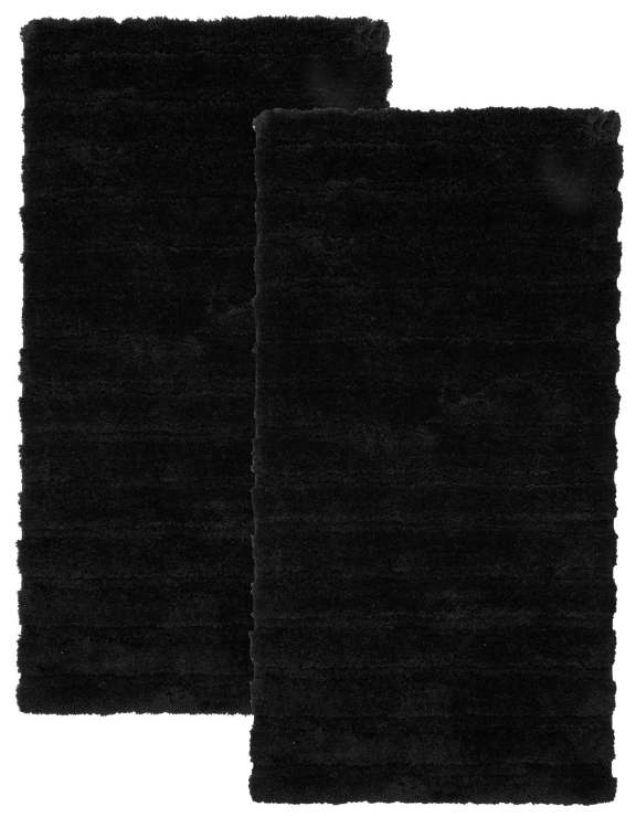 efloor Komplet Dywanów Henry Zestaw 2 szt 80x150cm Czarny