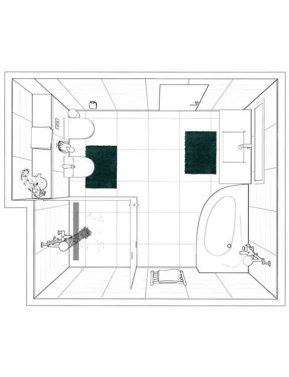 efloor_Komplet_Dywaników_Łazienkowych_Henry_Zestaw_2szt_50x80cm_Zielony