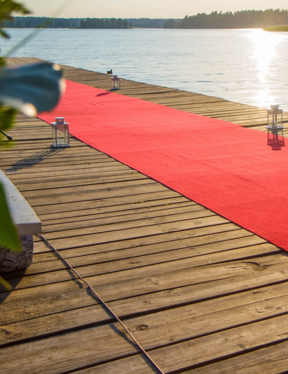 Efloor Wykładzina Targowa Eventowa 2m Rib 713 Czerwony