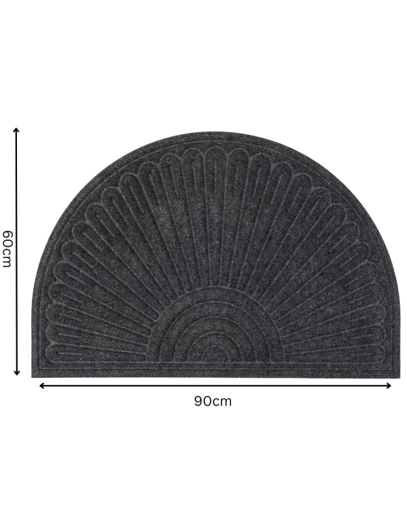 e-floor Wycieraczka Half Moon Contours Szary