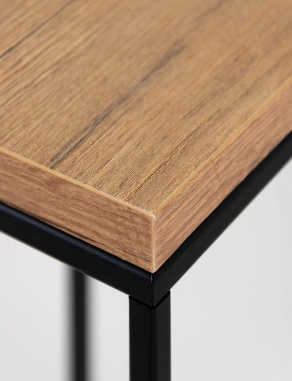 Efloor Kwietnik Stojący Metalowy Loft S 19x19x49cm Czarny