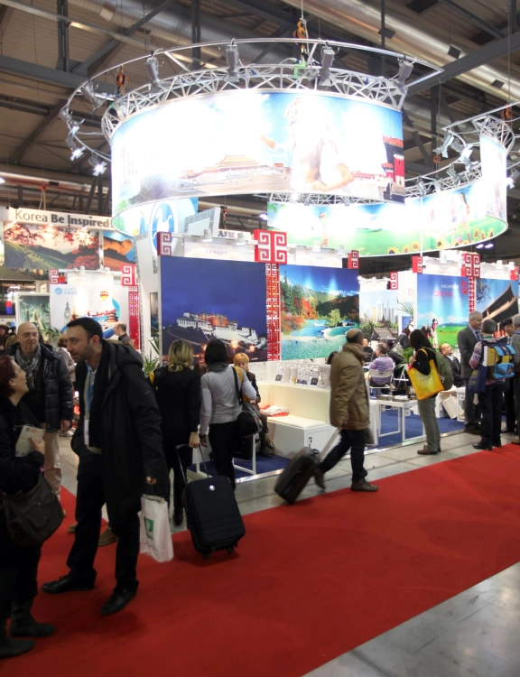 Efloor Wykładzina Targowa Eventowa 2m Rib 713 Czerwony