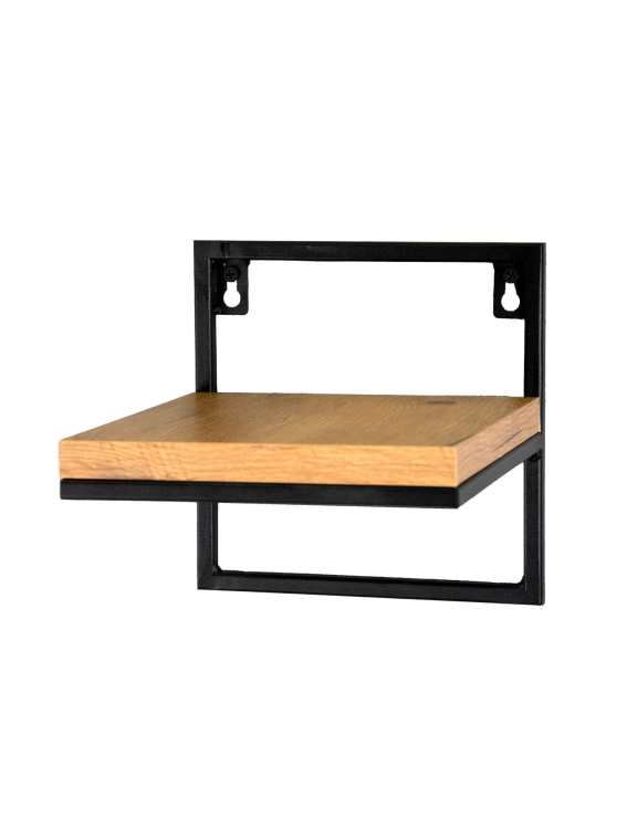 Efloor Zestaw 3szt Kwietników Na Ścianę Metalowych Loft Półki 19x20x19cm Czarny