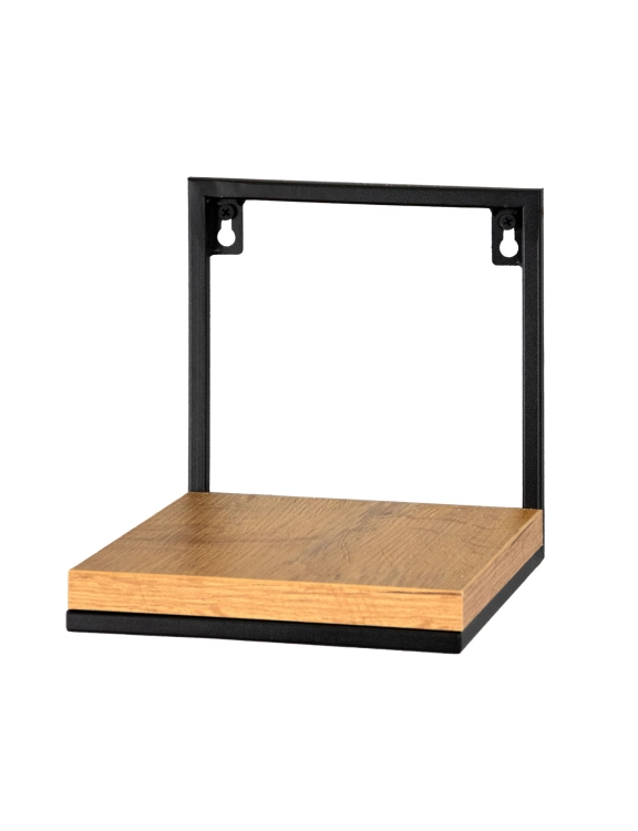 Efloor Zestaw 3szt Kwietników Na Ścianę Metalowych Loft Półki 19x20x19cm Czarny