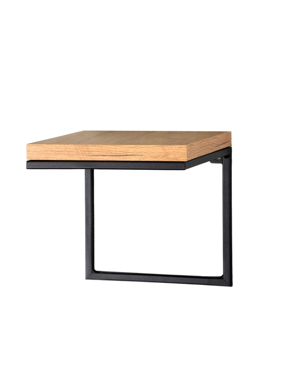 Efloor Zestaw 3szt Kwietników Na Ścianę Metalowych Loft Półki 19x20x19cm Czarny