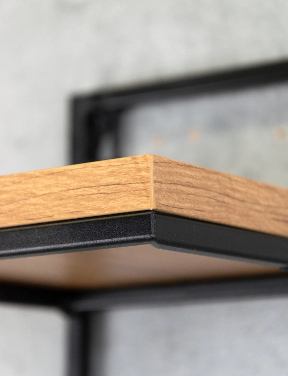 Efloor Zestaw 3szt Kwietników Na Ścianę Metalowych Loft Półki 19x20x19cm Czarny