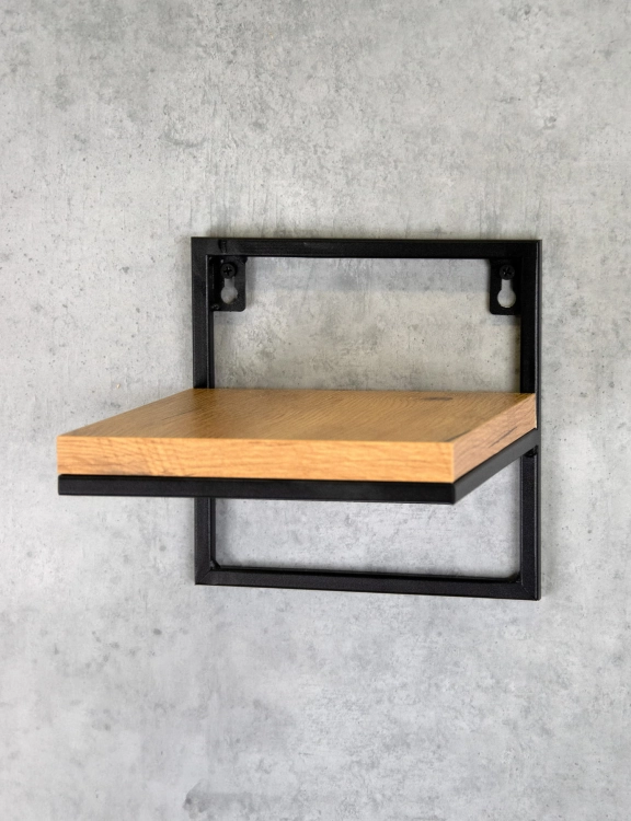 Efloor Zestaw 3szt Kwietników Na Ścianę Metalowych Loft Półki 19x20x19cm Czarny