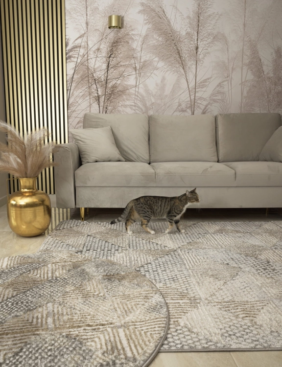 e-floor Dywan Nowoczesny Wenecja 160x230cm Geometryczny Beżowy