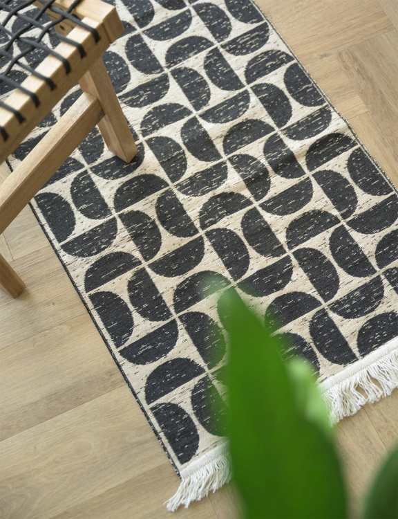 Efloor Dywan Kilim Modern 60x120cm Pure Czarny
