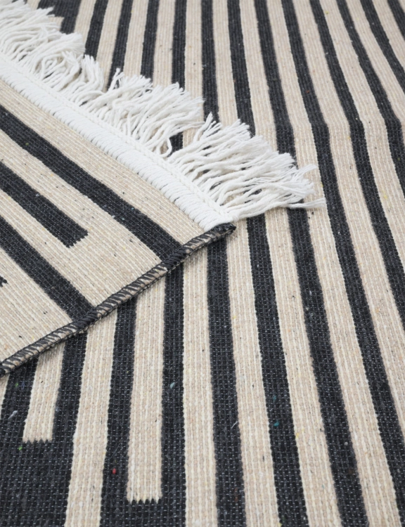 Efloor Dywan Kilim Modern 50x80cm Boho Czarny