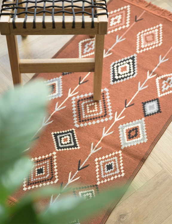 Efloor Dywan Kilim Nord 60x120cm Aztecki Terra