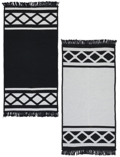 Efloor Zestaw 2szt Dywan Kilim Nord 60x120cm Grecki Czarny