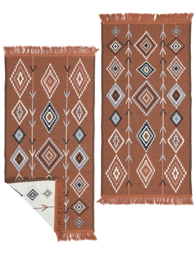 Efloor Zestaw 2szt Dywan Kilim Nord 60x120cm Aztecki Terra