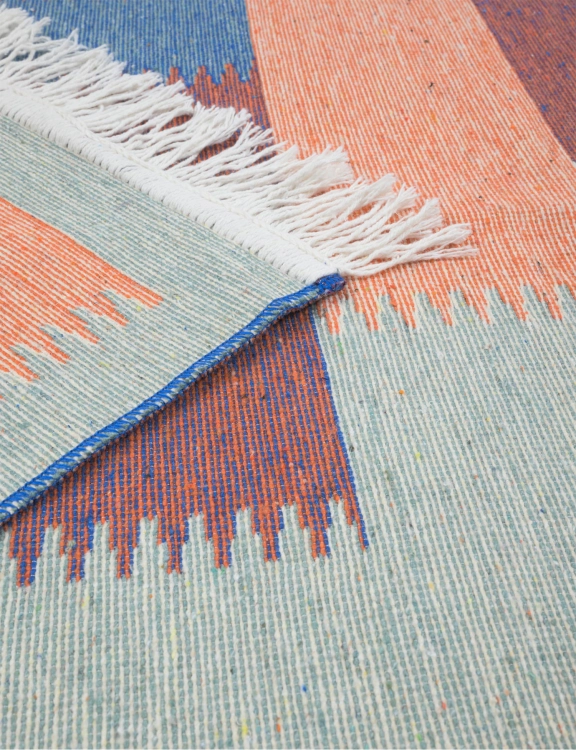 Efloor Zestaw 2szt Dywan Kilim Modern 50x80cm + 60x120cm Pop Art Wielokolorowy
