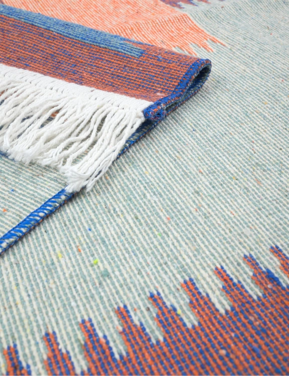 Efloor Zestaw 2szt Dywan Kilim Modern 50x80cm + 60x120cm Pop Art Wielokolorowy