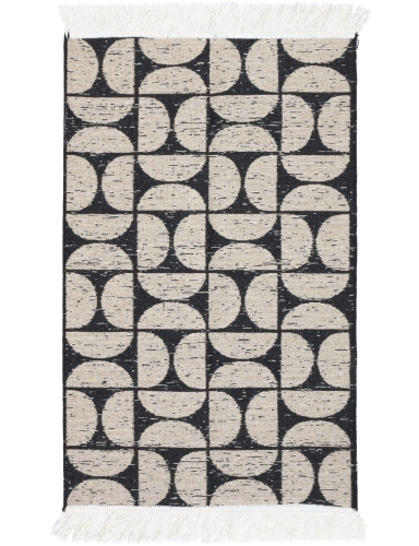 Efloor Zestaw 2szt Dywan Kilim Modern 50x80cm Pure Czarny
