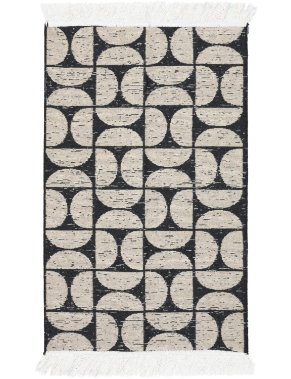 Efloor Zestaw 2szt Dywan Kilim Modern 50x80cm Pure Czarny