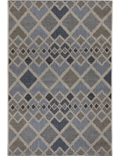 Efloor Dywan płasko tkany Tekla 160x230cm Geometryczny Niebieski