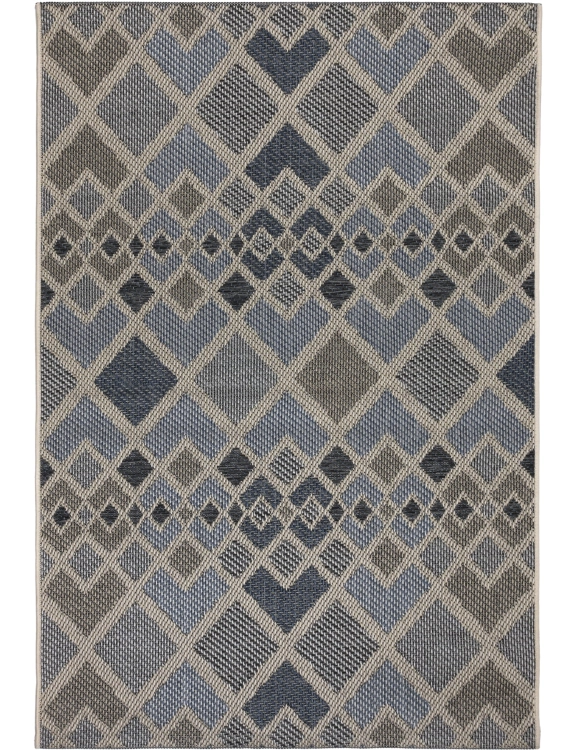 Efloor Dywan płasko tkany Tekla 160x230cm Geometryczny Niebieski