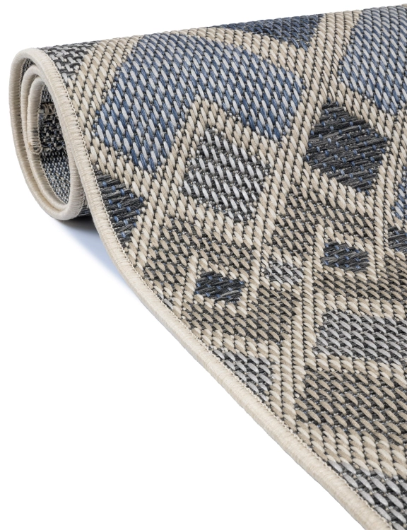 Efloor Dywan płasko tkany Tekla 160x230cm Geometryczny Niebieski