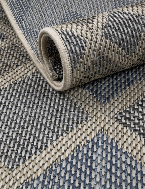 Efloor Dywan płasko tkany Tekla 160x230cm Geometryczny Niebieski