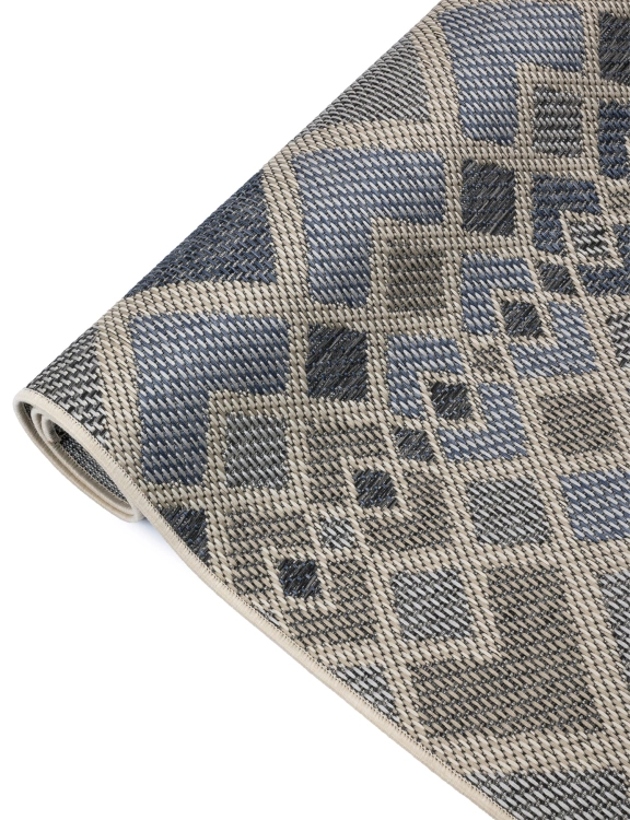 Efloor Dywan płasko tkany Tekla 160x230cm Geometryczny Niebieski