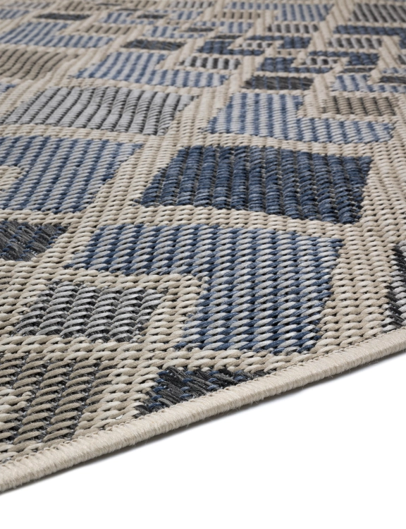 Efloor Dywan płasko tkany Tekla 160x230cm Geometryczny Niebieski
