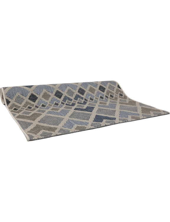Efloor Dywan płasko tkany Tekla 160x230cm Geometryczny Niebieski