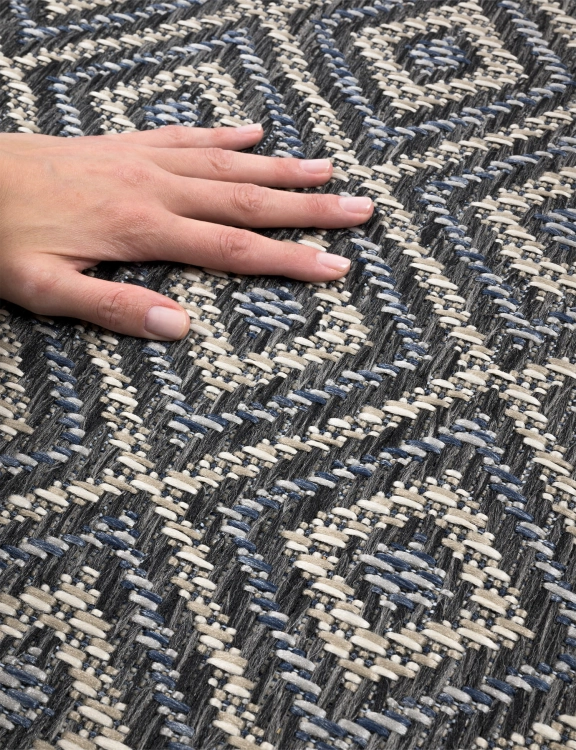 Efloor Dywan płasko tkany Tekla 120x170cm Romby Szary