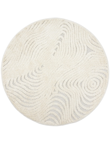 Efloor Dywan Boho Cora Okrągły 120x120cm Kremowy