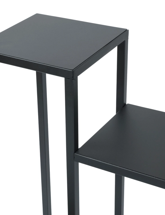 Efloor Kwietnik Metalowy Stojący 4-poziomowy 38x38x68cm Czarny