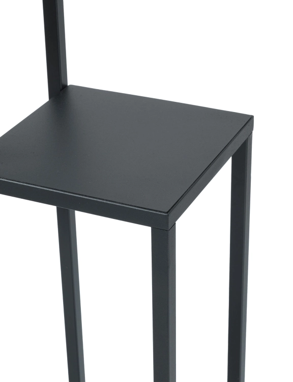 Efloor Kwietnik Metalowy Stojący 4-poziomowy 38x38x68cm Czarny