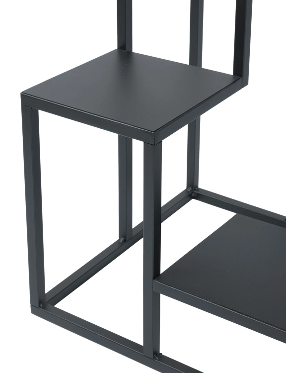 Efloor Kwietnik Metalowy Stojący 4-poziomowy 38x38x68cm Czarny