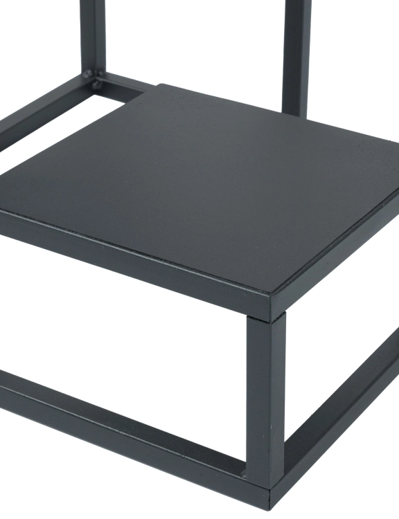 Efloor Kwietnik Metalowy Stojący 4-poziomowy 38x38x68cm Czarny