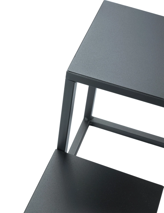 Efloor Kwietnik Metalowy Stojący 4-poziomowy 38x38x68cm Czarny