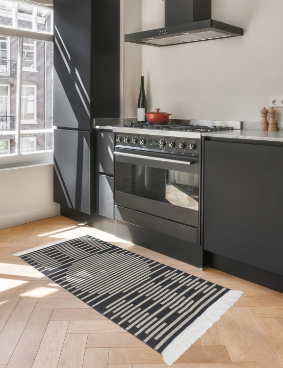 Efloor Dywan Kilim Modern 60x120cm Boho Czarny