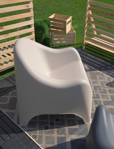 Efloor Fotel Ogrodowy Dumbo Beżowy