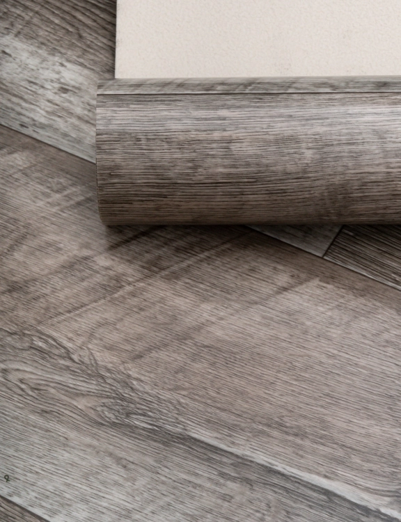 Efloor Wykładzina PCV 2m Eruption Knox 5 Drzewo Deska  Ciemny Szary