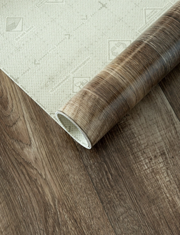 Efloor Wykładzina PCV 2m Eruption Knox 5 Drzewo Deska Brązowy