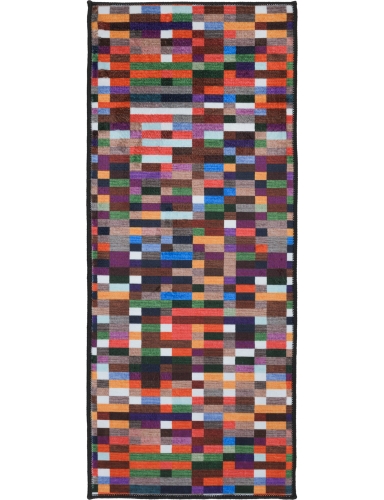 Efloor Dywan Nowoczesny Piksel 65x130cm Geometryczny Wielokolorowy