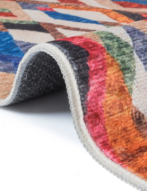 Efloor Dywan Nowoczesny Mexico 65x130cm Geometryczny Wielokolorowy