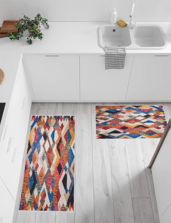 Efloor Chodnik Nowoczesny Mexico 50x80cm Geometryczny Wielokolorowy