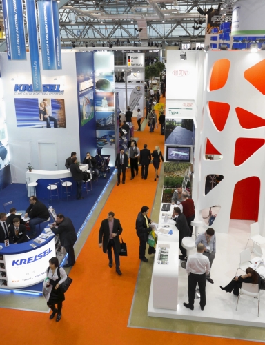 Efloor Wykładzina Targowa Eventowa 2m Rib 450 Pomarańczowy