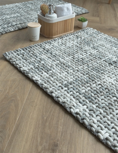 Efloor Dywanik Łazienkowy Belweder 40x60cm Melanż Szary