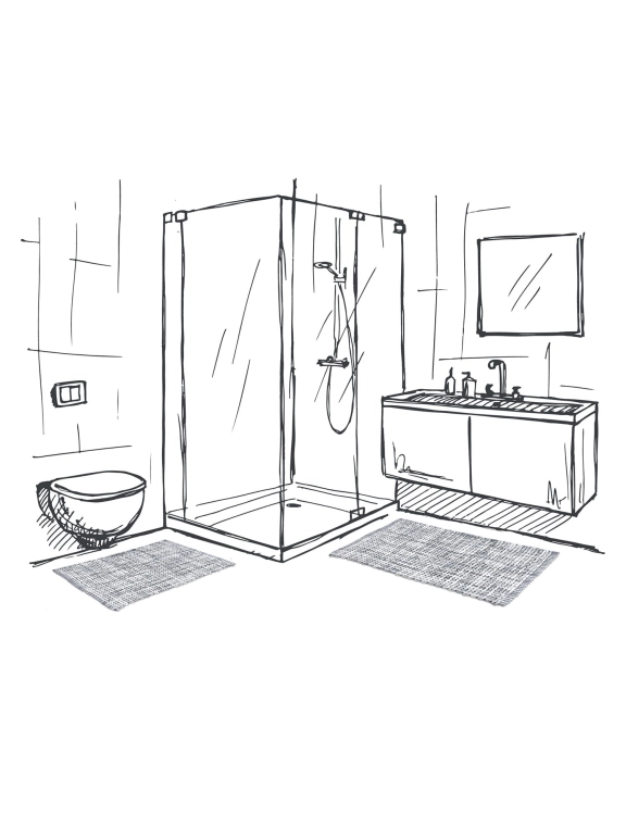 Efloor Dywanik Łazienkowy Belweder 40x60cm Melanż Szary