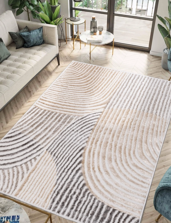 Efloor Dywan Nowoczesny Salamanca 160x230cm Geometryczny Beżowy