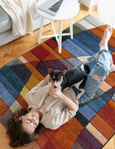 Efloor Dywan Zefir 120x170cm Geometryczny Wielokolorowy