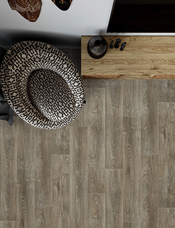 Efloor Wykładzina PCV 4m Erin Latur 3 Deska Brązowy