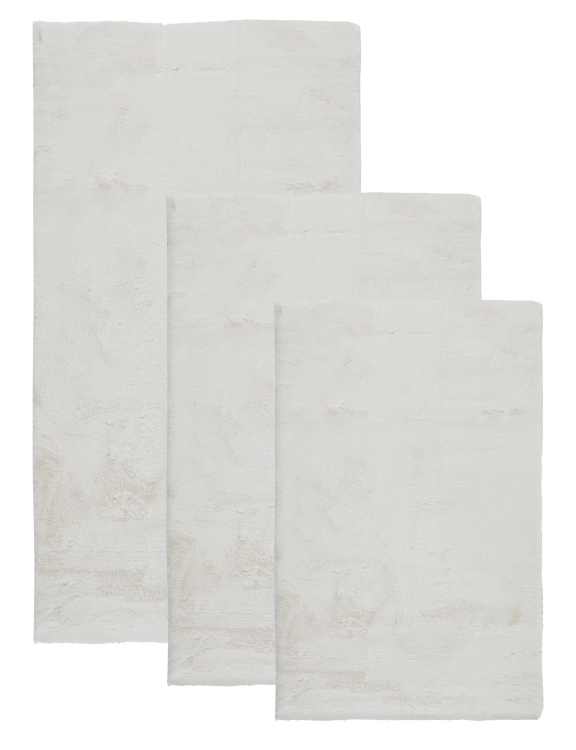 Efloor Komplet Dywaników Łazienkowych Vivid Zestaw 3szt Kremowy